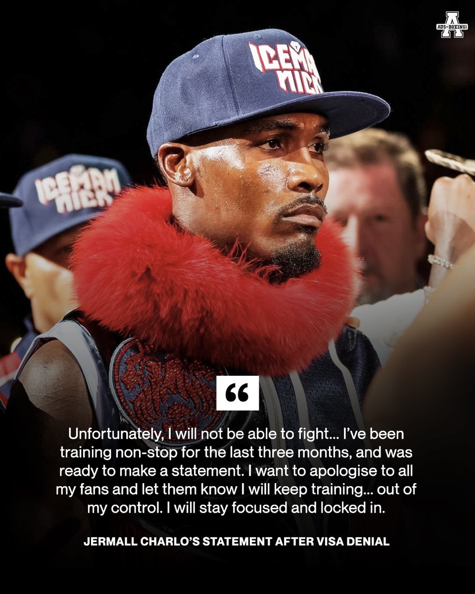 ausboxing's tweet photo. Jermall Charlo won't be competing on the #SpenceTszyu mega-event in Sydney, after having his visa denied to enter Australia.
#ozboxing #boxing https://t.co/P6cvHyrpCk