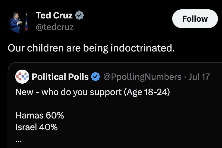 caitoz's tweet photo. Oh no the kids are being indoctrinated by information access and objective reality. https://t.co/KaFJV9qVDv