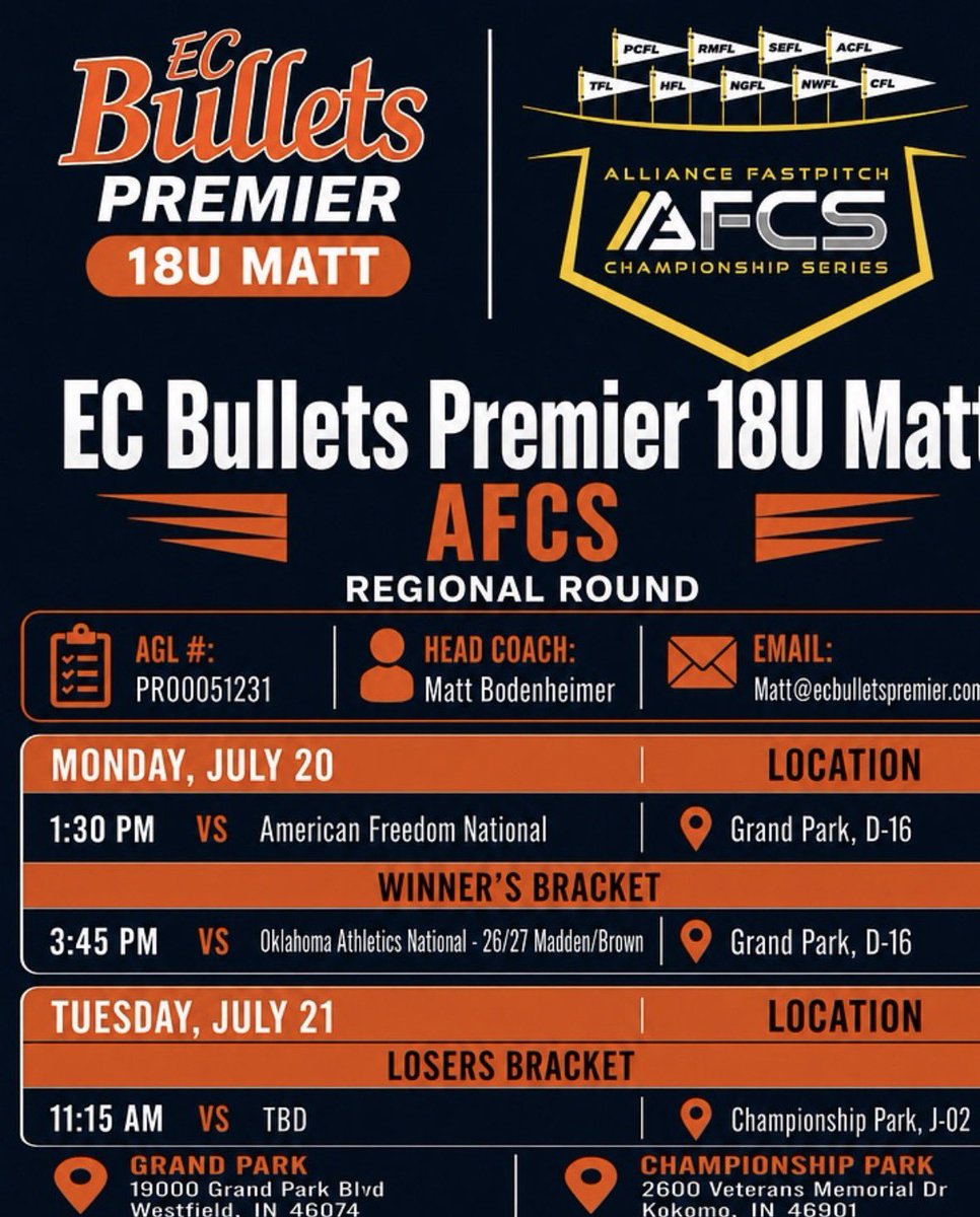 macwhitaker2029's tweet photo. I’m excited to have the opportunity to guest pitch for EC Bullets Premier 18u Matt at the AFCS National Championship in Indiana next week! 

@LineDsoftball @RecruitMatador @RecruitingSBall @gobigrecruiting @NP_Recruiting @ExpoRecruits @TinaWiley03 @SBRRetweets @gatorjack72 @SUncommitted @SoftbalAmerica @Softball_Home @MattLo25 @RBPD5015 @CoachLowe888 @CoachBallMalone @CoastRecruits @CoastRecruitsSB @noahbsanders @AppStorms48176 @BallGirlSports @D1ProScouts @ExtraInningSB @FastpitchAthRec @fastpitchwatch @fivestarphenom @FPSoftballVIBES @Get2CollegAth @GMsportsmedia1 @IHartFastpitch @LegacyLegendsS1 @LvlUpSportsX @MaxPreps @mmidnight1000 @nxt1sports @PrepSoftball @raj_manjrekar @SunilSportsNews @scan1ansports @SoftballDown @Softballsfuture @SportPrepX @TopPreps @TOP_D1RECRUITS @ECB_Premier