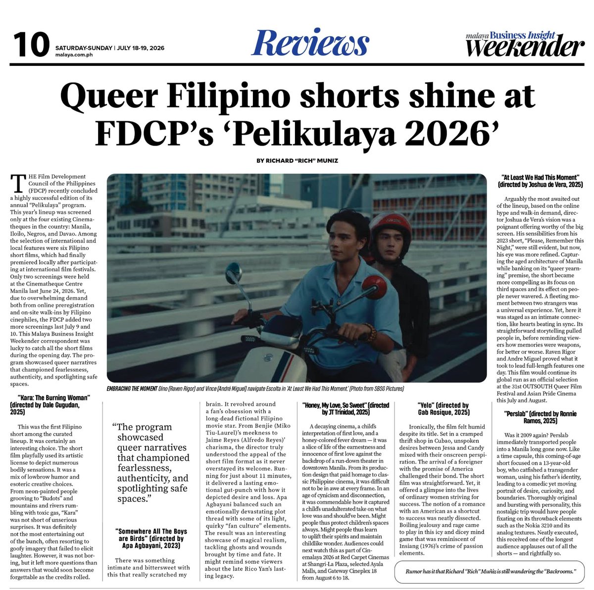 richardmz13's tweet photo. wrote some words about 'At Least We Had This Moment' &amp; the other  #Pelikulaya2026 shorts for this week's Malaya Business Insight Weekender

grateful as always for the opportunity! https://t.co/1G3bNiXrBE
