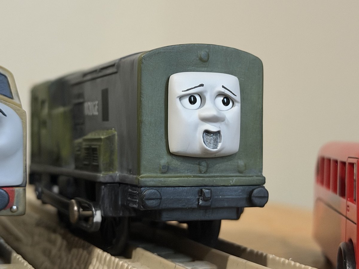 tomasdaspoon's tweet photo. Here are the character’s individually though! Splodge are used from TM Diesels and D10 and Lady are Tomy models. Diesel 10’s claw was a file made by @mcflyinfnaf originally with minor alterations done by Cole. Thank you so much for your help! ;) https://t.co/PxBfArgAa4