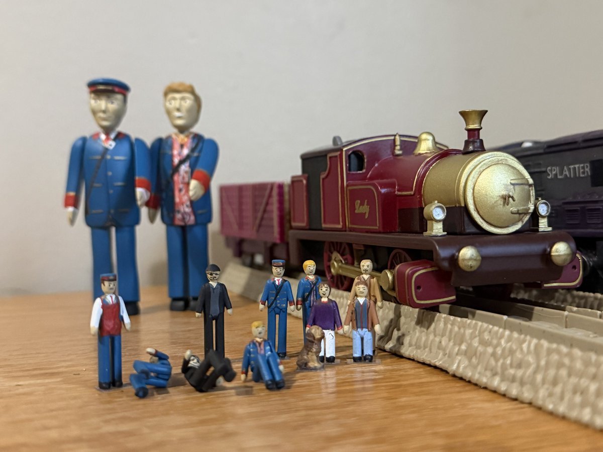 tomasdaspoon's tweet photo. It’s A Magic Railroad!!

Here is the Tomy Nitro TATMR edition and all of its characters. These were all made wonderfully by @stankengine105 per usual and contains so many characters I’m actually not gonna make big thread for all of their WIPs as it would be like 100 tweets lol https://t.co/mxnx6jnj8c