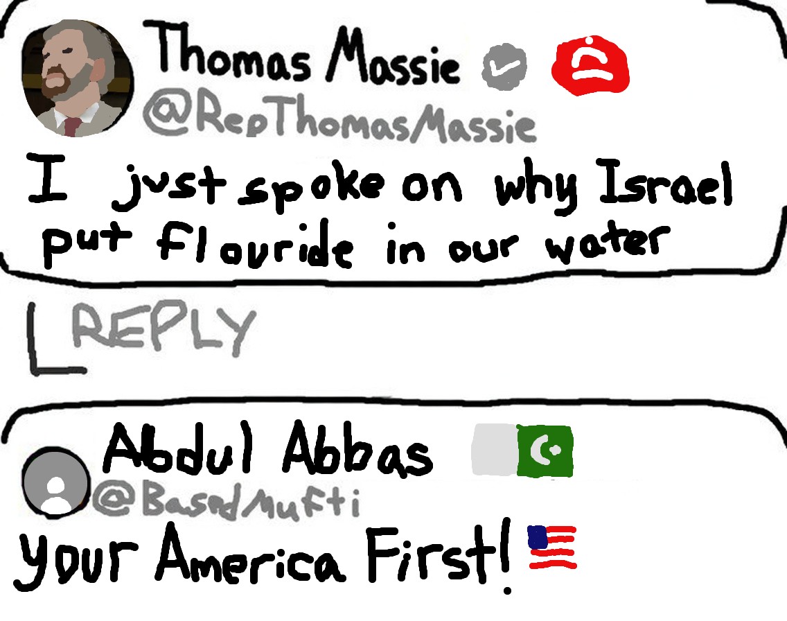JoeMcCarthyStan's tweet photo. Average Thomas Massie comment section: https://t.co/RJYshzPGh3