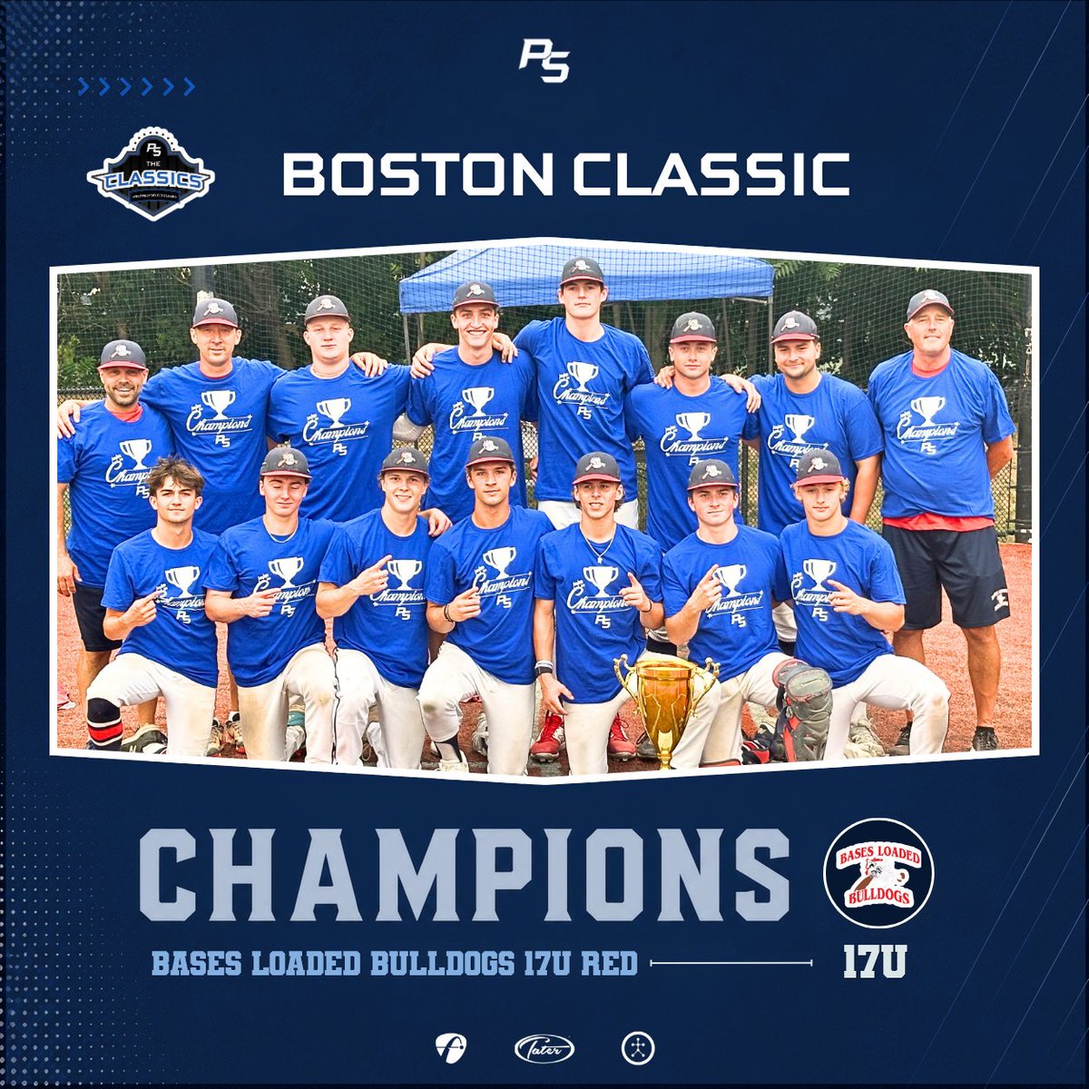 PSBaseballinc's tweet photo. 🏆Boston Classic - Week 2 Champions🏆

18U - @NHProspectsBC 2026
17U - @BLEbaseball Bulldogs 17u Red
16U - @pioneersbball '28 Red
15U - @Grind_Training 2029 Carolina https://t.co/xCthldXYQQ