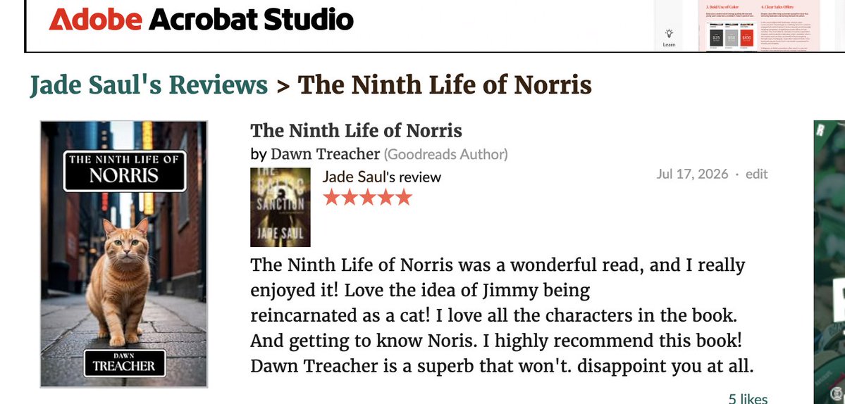 jadesaulbooks's tweet photo. Here's my Goodreads review of The Ninth Life of North
@ProvocoPublish @DSquiffy @JHwritingbooks @bobsandbooks https://t.co/E0CKACT7Ww