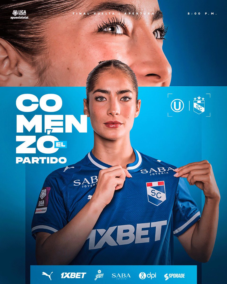 SCfemenino's tweet photo. ⏱️ ¡𝗘𝗠𝗣𝗘𝗭𝗢́ 𝗘𝗟 𝗣𝗔𝗥𝗧𝗜𝗗𝗢! 

Universitario 🆚 Sporting Cristal

🏆 Liga femenina - final apertura, vuelta 

#SCfem
#FuerzaCristal https://t.co/WTdjAsryEI