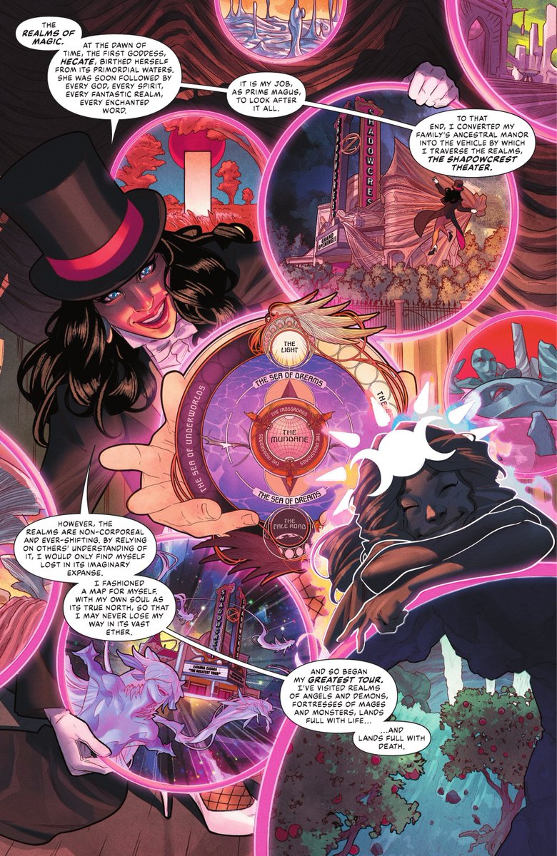 selitanna's tweet photo. - Zatanna criando um mapa próprio para se locomover nos reinos imateriais da magia.

- Zatanna criando as Sombras da Magia, uma manifestação dos 3 Prime Magus antes dela. :)

Godtanna remodelando as regras da magia para que ela possa cumprir seu papel como protetora da magia :} https://t.co/PKlxkotqTN