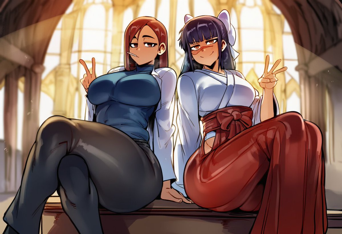 WillyKenTroX's tweet photo. Couple Alone #1

Ieiri Shoko x Iori Utahime

#hentaiِ #hentaiِart #AI #AIart️️️️️️️️️️️️️️️️️️️️️️️️️️️️️️️️️️️️️️️️️️️️️️️️️️️ #IeiriShoko #ShokoIeiri #IoriUtahime #UtahimeIori #JujutsuKaisen #JJK #JujutsuKaisenFanArt https://t.co/YXKNwkgi6f