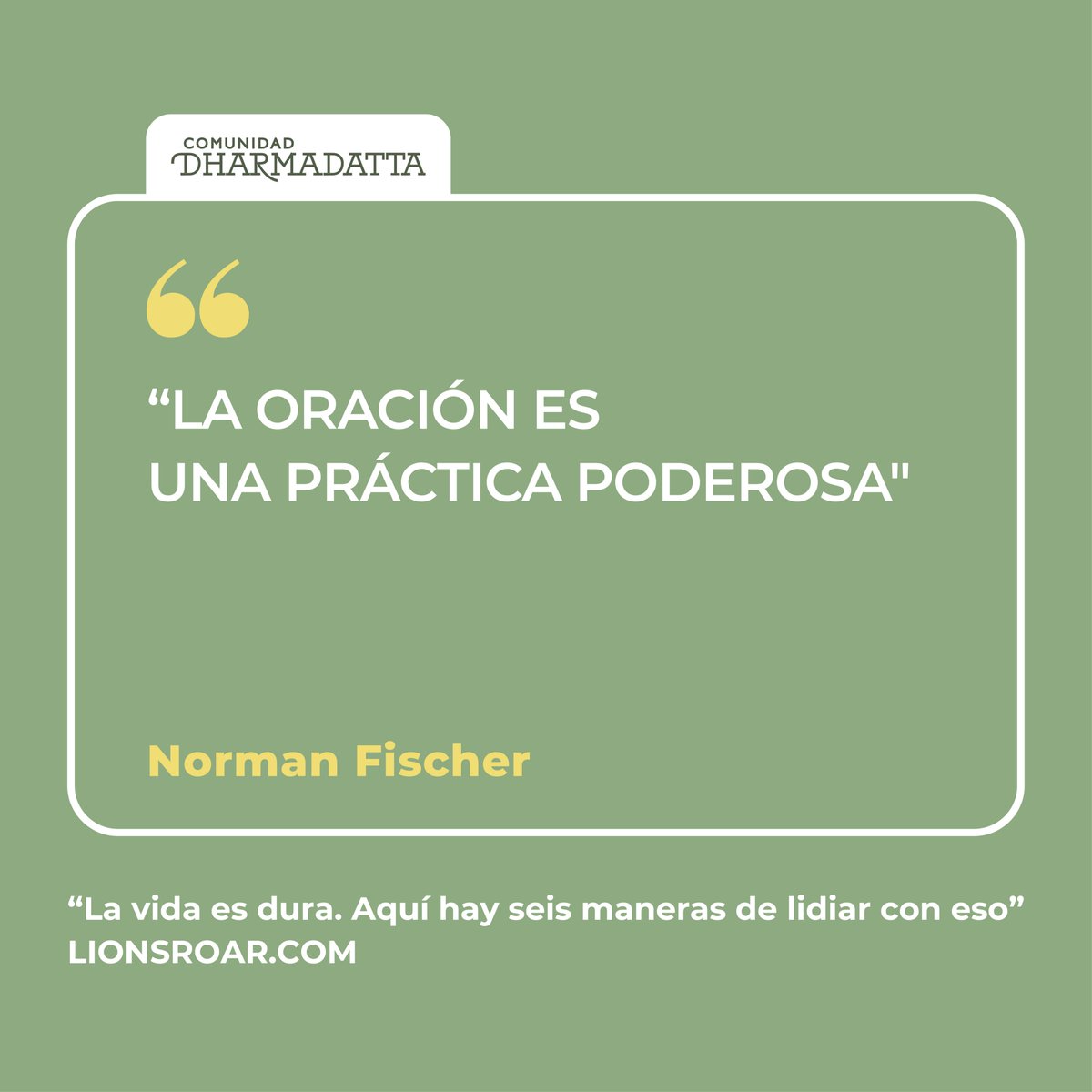 faceBuda's tweet photo. #NormaFischer #CitaDelDia #ComunidadDharmadata #TodoEsDharma #BudismoVivo #SalasDeMeditacion #InstitutoBudadharma https://t.co/P5dREc1rn9