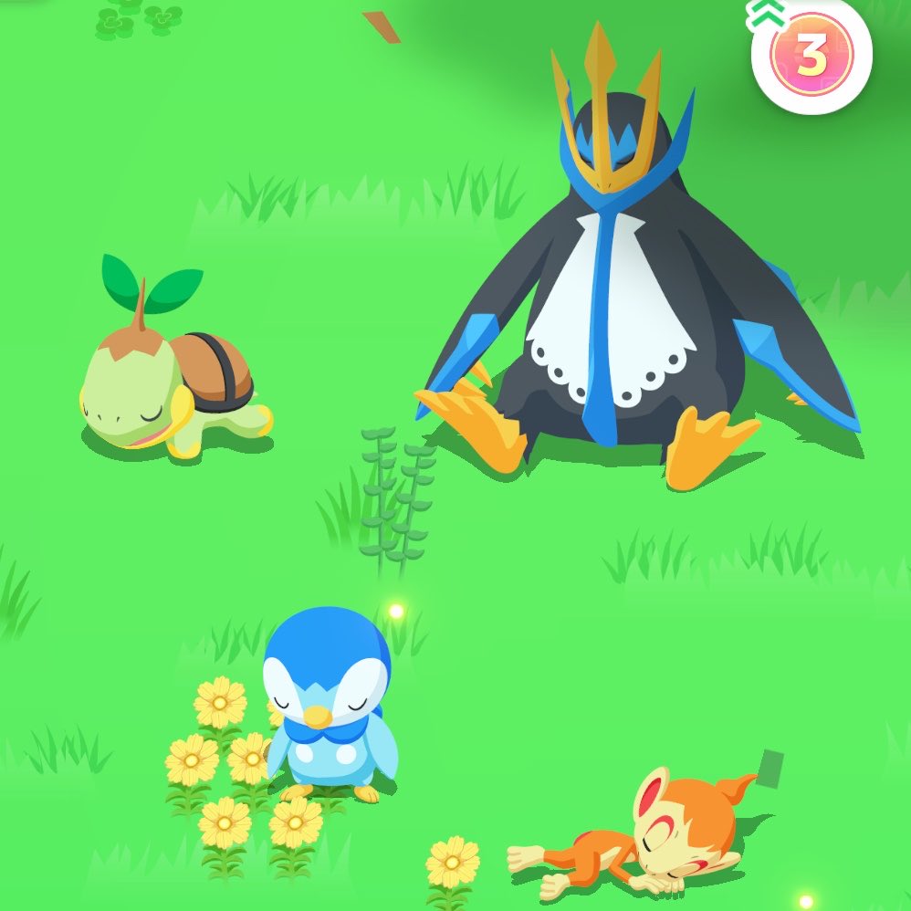 cocozo_20's tweet photo. #ポケスリ3周年をみんなで 

王の御前寝💤 https://t.co/s2f0kvD6Ma