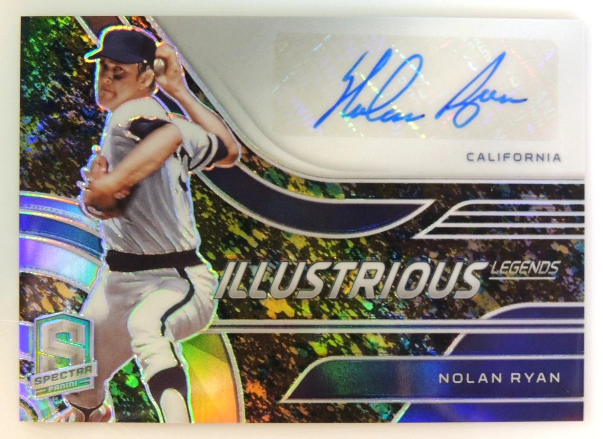 crazzypickers's tweet photo. 2021 Panini Prizm Illustrious Legends NOLAN RYAN 1/8 Blue Auto Angels https://t.co/K3zEoDnVQW #MLB #baseball #collectible #cards #Panini #prizm #angels #sports #trading https://t.co/gcWf92dVdI
