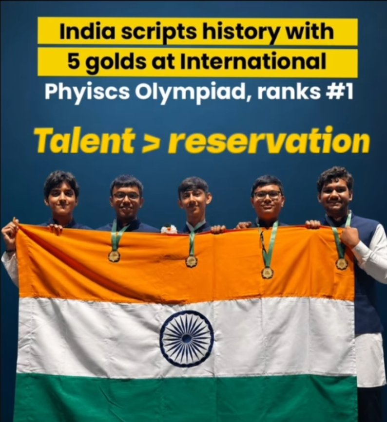 UnreservedMERIT's tweet photo. Talent > Reservation https://t.co/BesvydAw4S