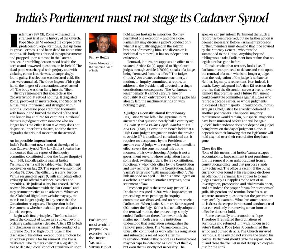 free_upsc's tweet photo. India's parliament must not stage its Cadaver Synod https://t.co/HvZOGhxrvi