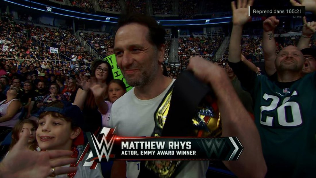 TheScrapNews's tweet photo. Matthew Rhys is in the house for #SmackDown https://t.co/HICiXx3YIo