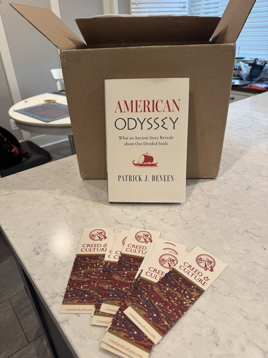 PatrickDeneen's tweet photo. After finally arriving home after something of my own two month odyssey abroad, I return to find copies of my newest book awaiting me.  Truly an exciting day for any author. 

The book is a beauty. The jacket cover has a lovely texture, the print is fetching, and the author photo features a backdrop of the Agora of Athens. I hope the content lives up to its form.

Thank you for producing such a beautiful book, @C_and_C_Books. Available for pre-order now, shipping on this Tuesday, July 21. 

https://t.co/GLjlSKTGtW