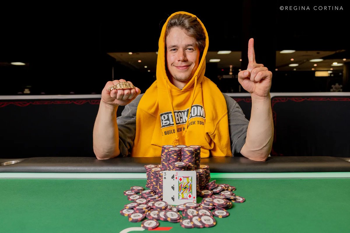 garrettdwire10's tweet photo. Summer=Saved. Thank you God for giving me this opportunity. Special shoutout to @Gr8Turk1977 for all the mentorship. Special shoutout to @JoeyOsterbauer for making sure we had the rowdiest rail possible. Want to thank the MN Poker Community for everything. 1x Bracelet Winner. https://t.co/RMzKSaQg7c