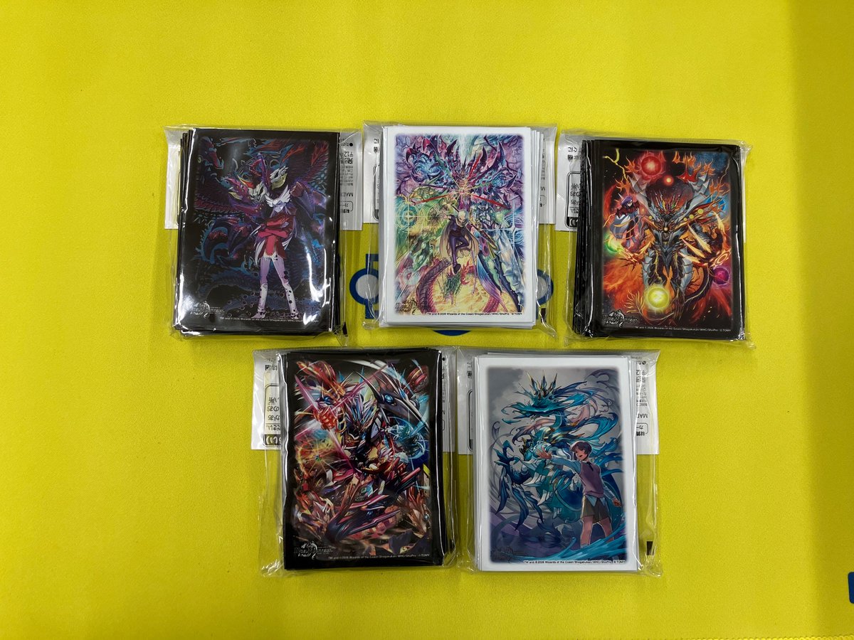 ✨本日発売✨ #デュエルマスターズ DXカードスリーブ5種 こちらの商品