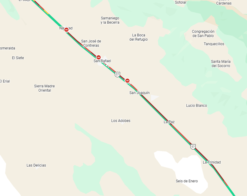 Zonidex's tweet photo. Buenas tardes. 
@CAPUFE @GN_Carreteras @088_GN @redviacorta Saben a que se debe el cierre y alto total hacia saltillo desde trinidad hasta navidad, me pueden apoyar. https://t.co/Mm6OeD2Ya1