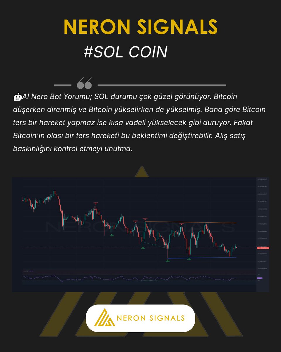 NeronSignals's tweet photo. #SOL Grafigi ve AI Nero Bot yorumu.
Tum hizmetlerimiz: https://t.co/zD9hPYXZ3b
#SOL #SOLCHART #CHART #NeronSignals #crypto #Binance #AICrypto #kripto #analiz https://t.co/DD9kiJXmCY