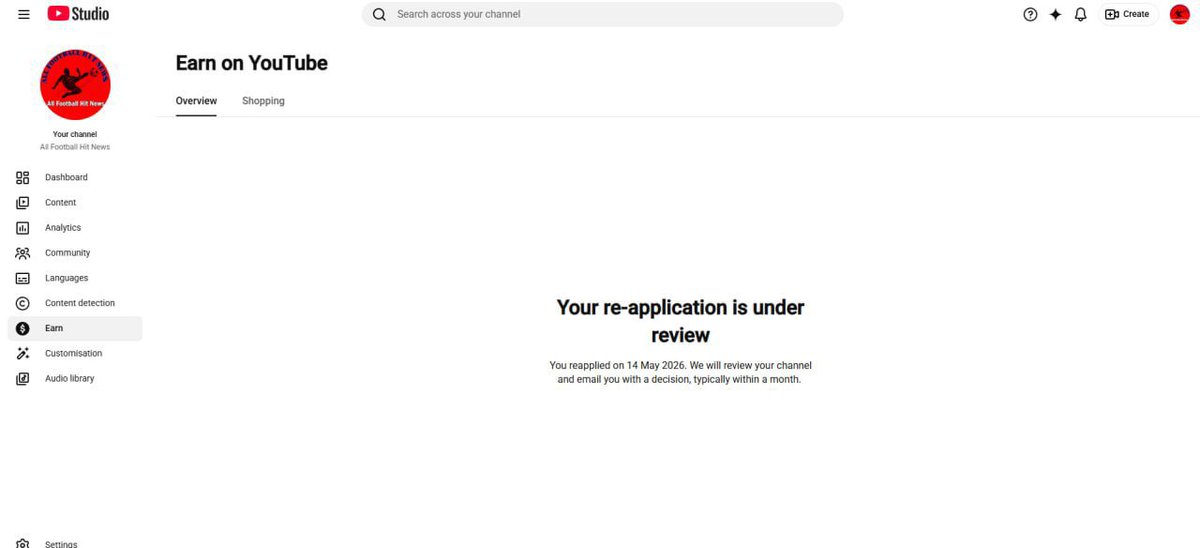 gamingimran21's tweet photo. Hi @TeamYouTube I re-applied for  monetization after three months of waiting, 62 days ago. Since then, it's still on pending. I think something is wrong somewhere. DM Me. This is not Fair for creator waisting time or efforts 😪 @YouTubeCreators  @YouTube https://t.co/SBMNJVqcrS