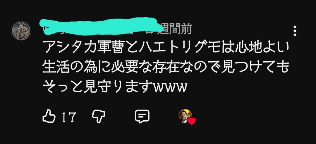 lemoned_hide's tweet photo. 我が名はアシタカ！
軍曹と言えば「アシダカグモ」だ！どちらもソコソコ知名度はあるはずなのに、何故混同するのか解せぬ… https://t.co/aUqfUPwDzl