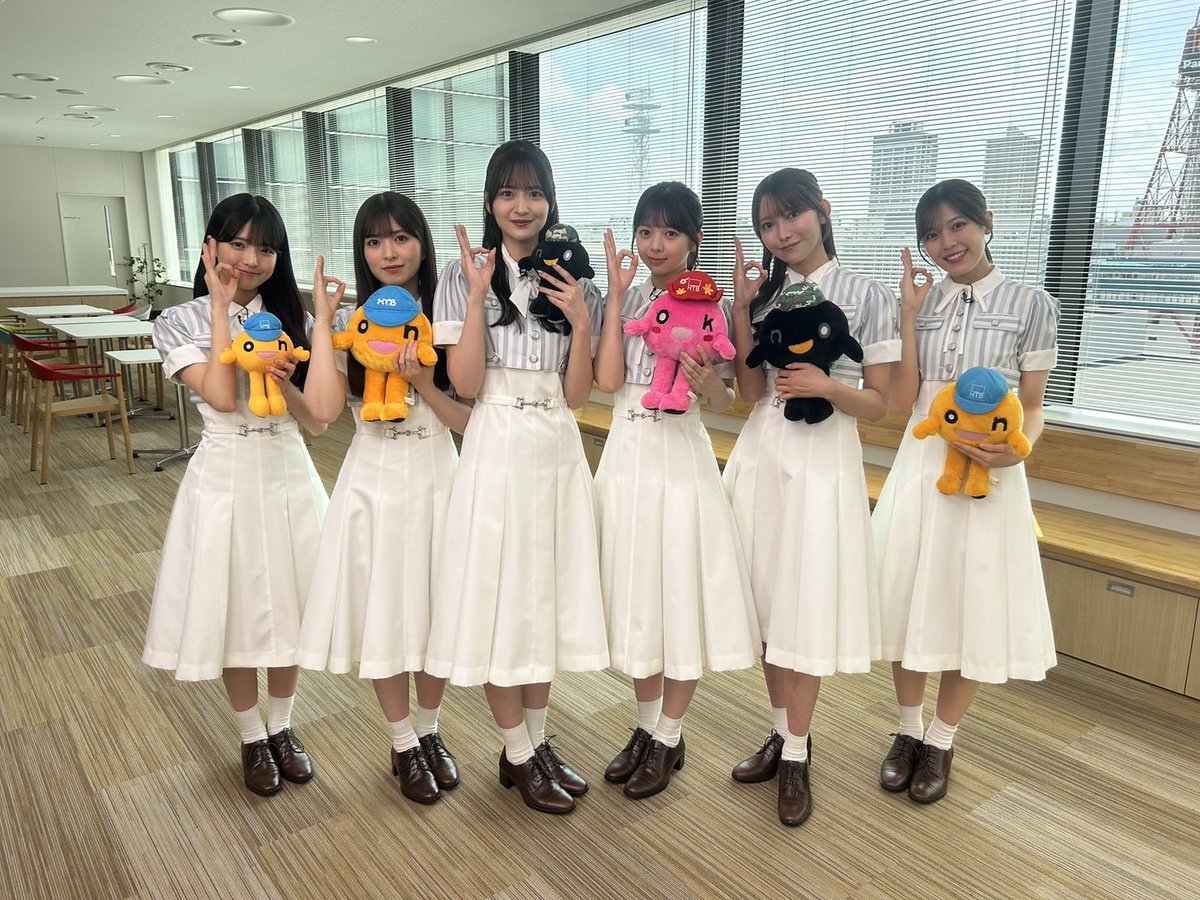 HTB_ichimoni's tweet photo. 来週7月20日(月祝）の ＃イチモニ 
エンタメコーナーは
＃乃木坂野球部 のみなさんに
インタビュー (o ᴗ n)🎤

⚾️ エスコンFでのファーストピッチ裏話
💿 42ndシングル『#是非に及ばず』の
　　注目ポイント
💜「四の五の言わずに…」無茶ぶり企画で
　　カワイイが爆発！？

など盛りだくさん！
乃木坂ファンの皆さん
是非ご覧ください(ᐡ. ̫ .ᐡ )♡

＃乃木坂46 #小川彩 #金川沙耶 
#黒見明香 #柴田柚菜 #瀬戸口心月
#長嶋凛桜
#とにかく画面がずっと可愛い💜