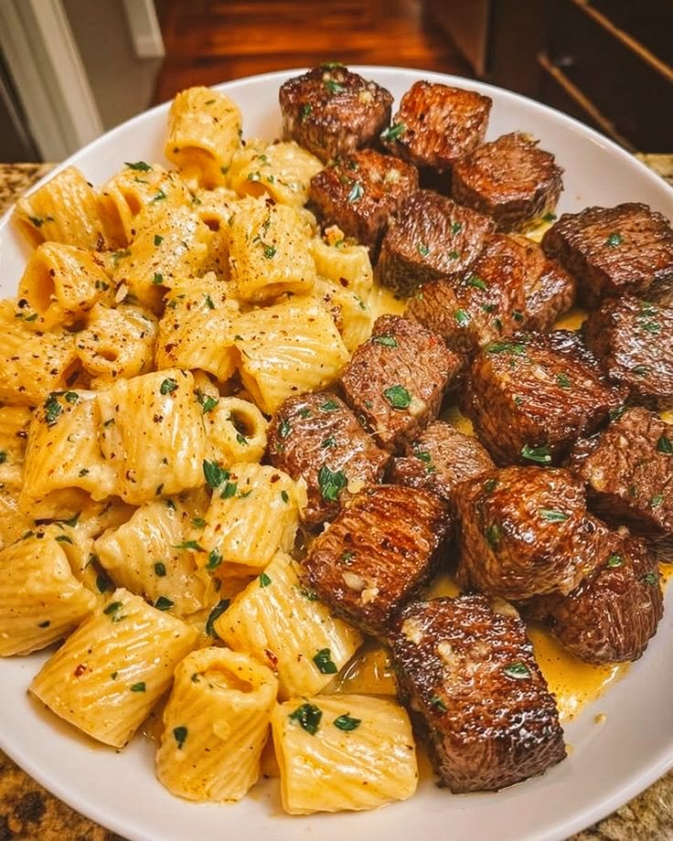 Bullisms_'s tweet photo. ᅠ
‘ Sorry for the wait [ 𝙔/𝙉 ]◞ 𝙄 cooked something up for ya.ᐟ Enjoy.ᐟ ◞

𝗜t looks like 𝙍𝙀𝘼𝘿𝙀𝙍◞ gotten a stacked plate of fresh steak bites &amp; macaroni. Properly cooked &amp; seasoned.

𝗕etter thank the shark for feeding you.
ᅠ https://t.co/ejgoSg7EFv