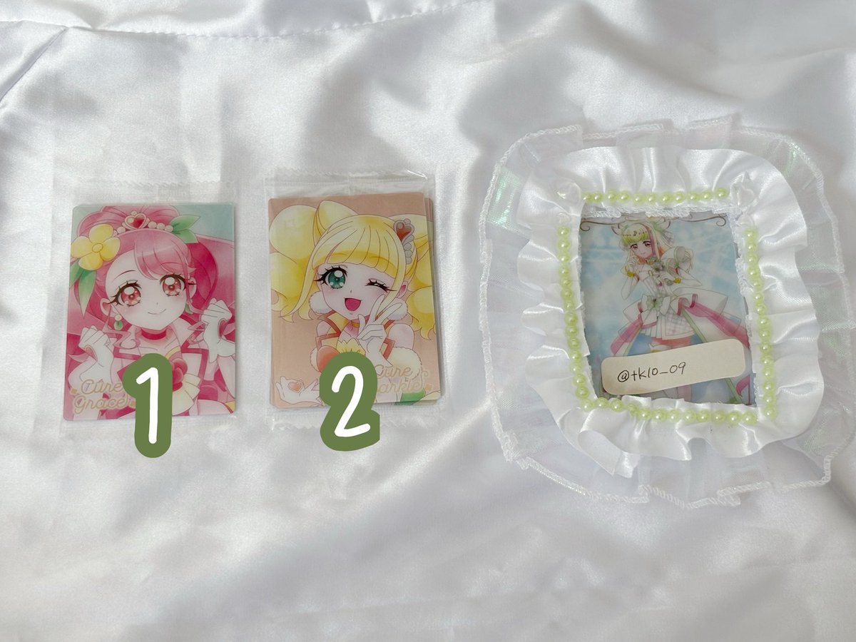 tk10_09's tweet photo. 【交換】
プリキュアウエハース13

求 : ズキューン、フレンディ、アンサー、その他画像5（🎀>🌸>無印）

譲 : 画像1～4
　　再交換分届き次第Nミスティック、SRアイドルも交換可能です◯

※郵送のみ
お気軽にお声掛け下さい🙌🏻🌸 https://t.co/XBbQMc9Z8J