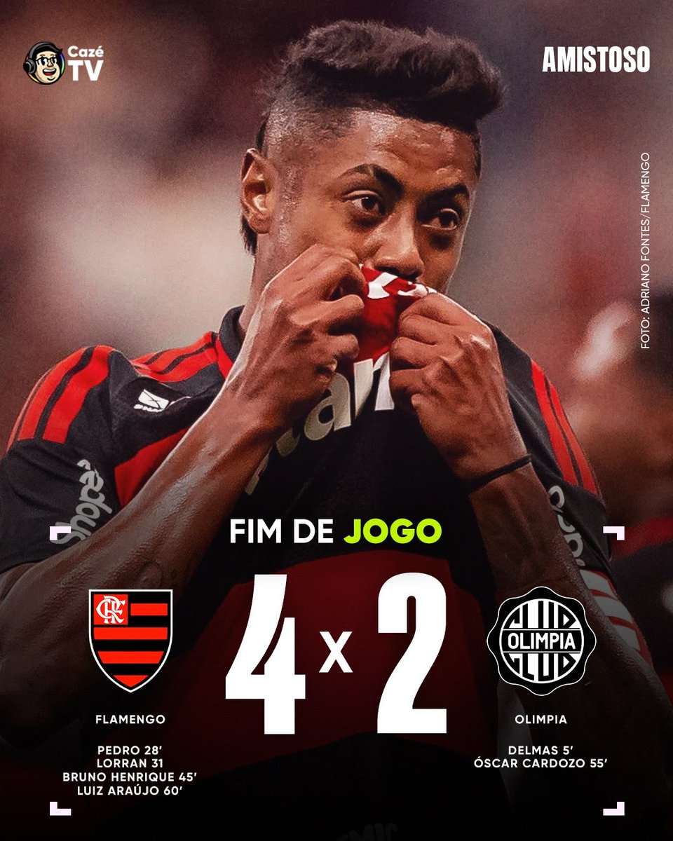 CazeTVOficial's tweet photo. 🔴⚫ MAIS UMA VITÓRIA DO FLAMENGO NOS SEUS AMISTOSOS! O MENGÃO TÁ PRONTO PRA VOLTAR PRO https://t.co/lPWXPiJtji