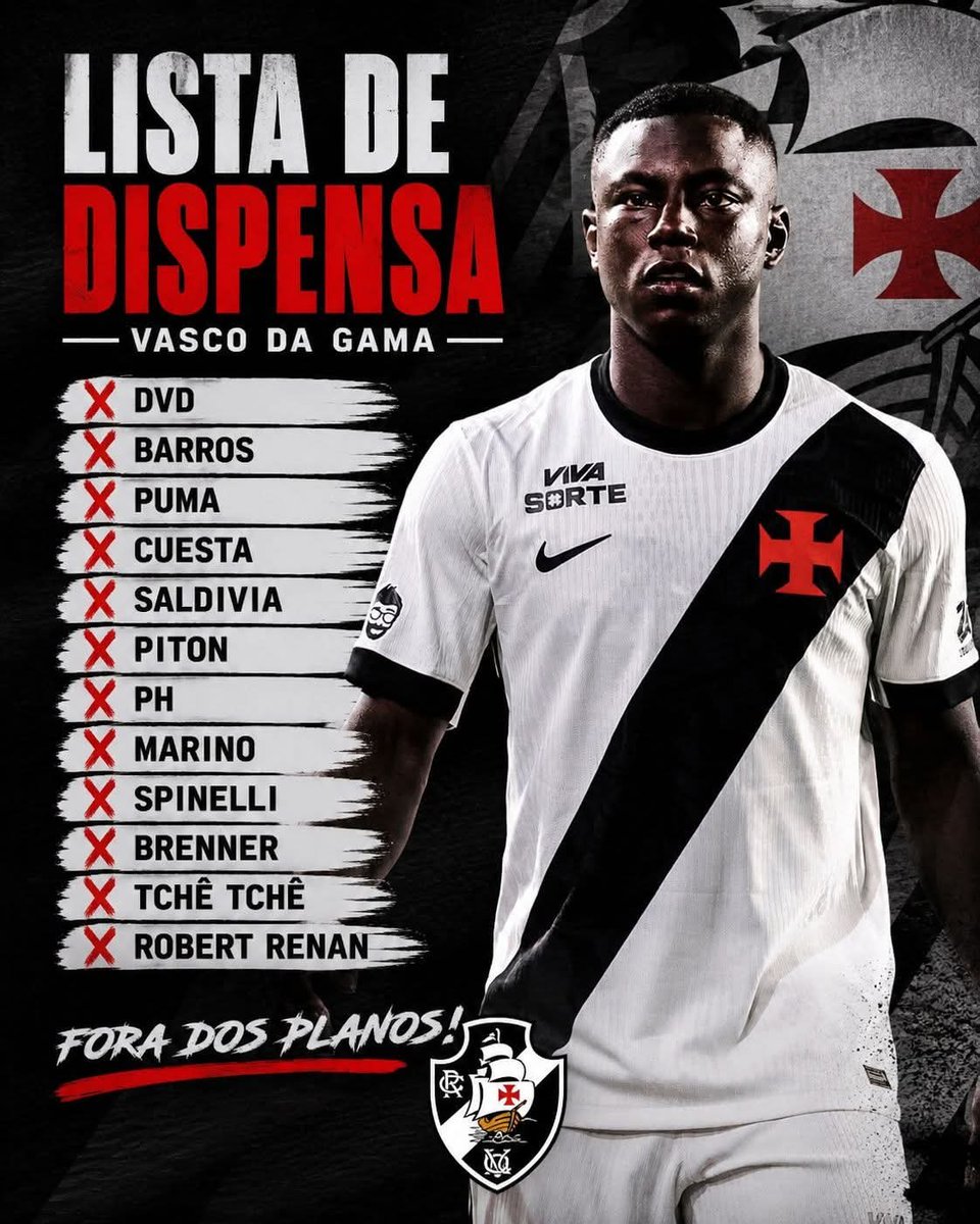 ONOSSOVASCO1's tweet photo. A lista de dispensa tem que seguir essa direção, e elenco entrega resultado ‼️
#vasco #vascodagama https://t.co/y0b4fzUpg6