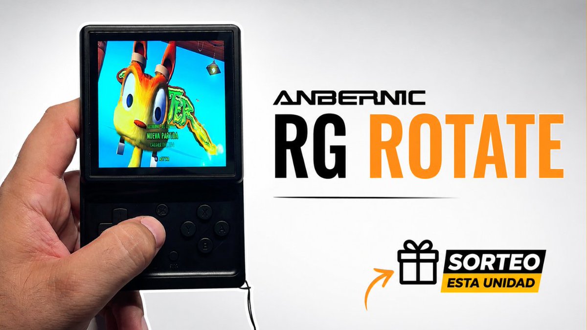 iBiedES's tweet photo. Esta nueva Anbernic RG Rotate rompe con los diseños tradicionales | ¡SORTEO! https://t.co/uugogSAZEa https://t.co/sLP6MmgX6b