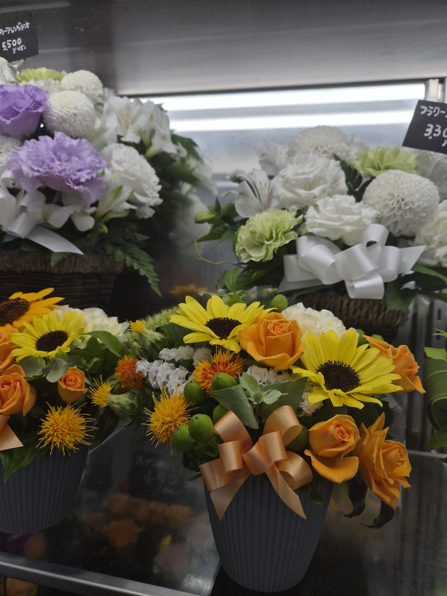 FS_konno's tweet photo. 今日から3連休ですね🌻
店内には、夏らしいひまわりやトリトマ、色とりどりのバラ、ガーベラ、カーネーションなど、明るいお花が揃いました。
白とグリーンの涼やかなアレンジメントや、すぐにお持ち帰りいただける花束もご用意しています。
連休中のお誕生日やお祝い、ご家族への手土産、お供えのお花にも。
暑い日が続きますが、どうぞ涼しい店内で、ゆっくりお花をご覧ください😊

#逗子 #葉山 #zushi #hayama #花 #flower

#おは戦80718🍩WW
#おは戦80718jd 🍩

#企業公式相互フォロー

https://t.co/Hy6PtDMhbu