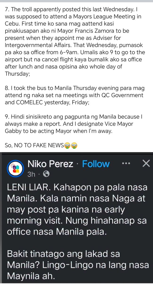 loudestdork's tweet photo. loko. nilatagan ka tuloy ng facts ni mayor leni. https://t.co/hBvE5nApTC