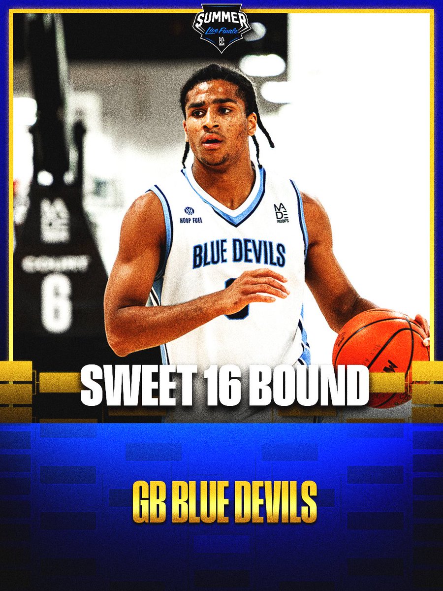 madehoops's tweet photo. One step closer to the chip 👀 

@gbbluedevils are officially in the Sweet 16 👏 https://t.co/NuVEsZnq99