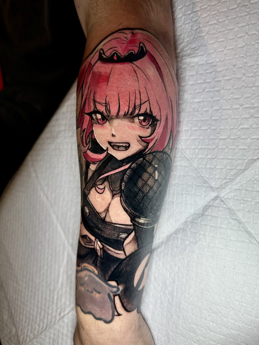 binksytatts's tweet photo. Cute Mori Calliope for Boss! Love this one so much (I forgot to post to this account too lmao)

More vtuber tattoos please!

#vtuber #vtubertattoo #animetattoo #hololiveEN https://t.co/J8pOr5UomS