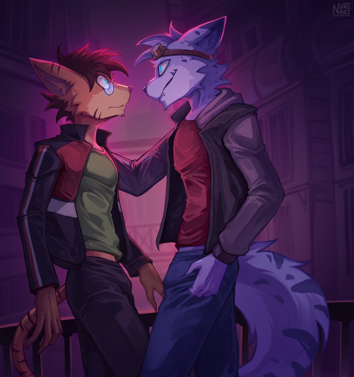 PotatoCatNSFW's tweet photo. Staring Contest (with @LycanTosh )

🎨: @Nurinaki https://t.co/W7zbmkqYKR