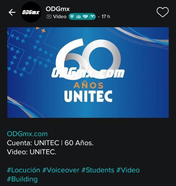 ODG_Mx's tweet photo. https://t.co/up4ltzw8mx
Cuenta: UNITEC | 60 Años.
Video: UNITEC.
Ver Video: https://t.co/gxUC1tCIin
#Locución #Voiceover #Students #University #HighSchool #Locutor https://t.co/HI2IHv3yim