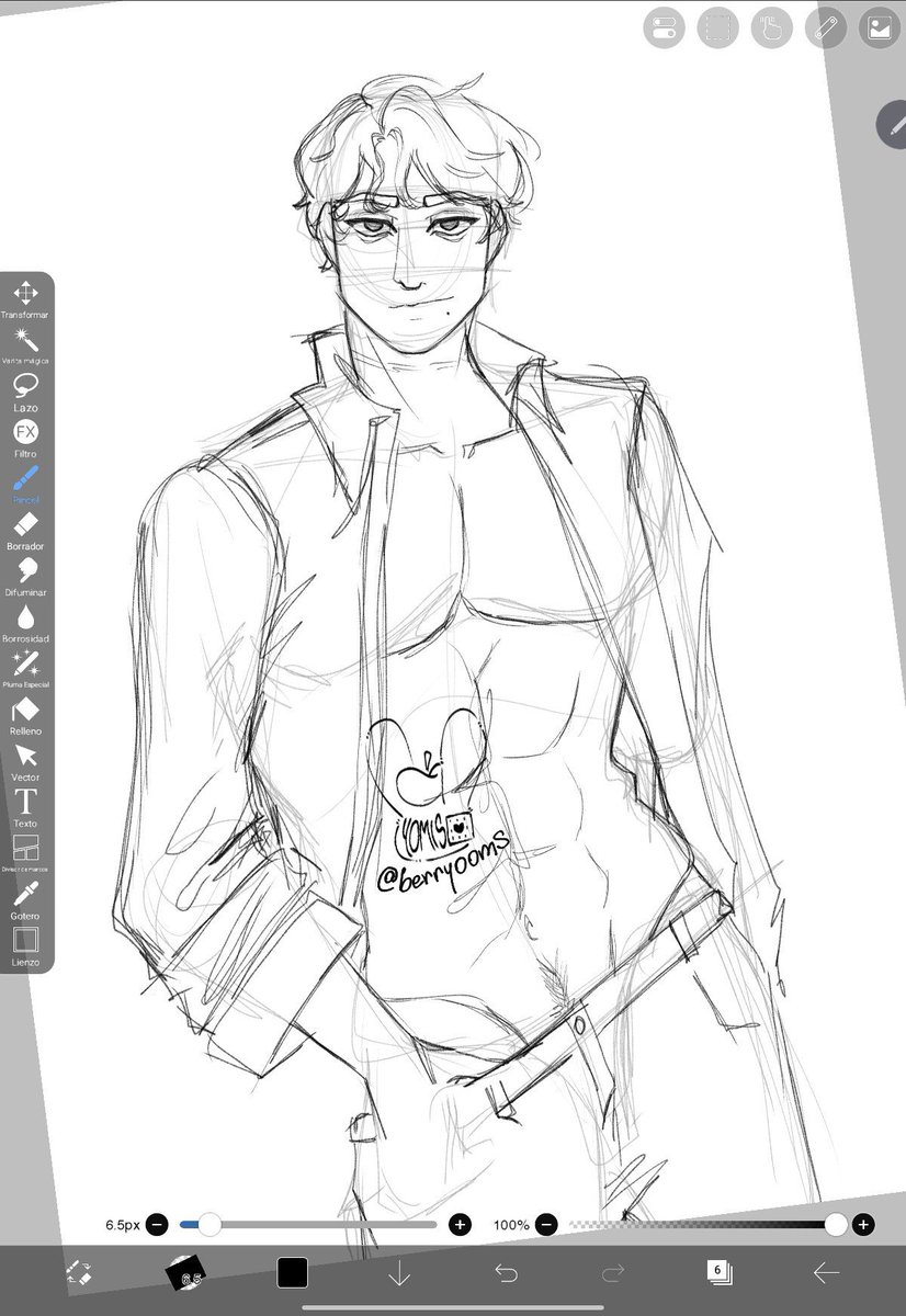 yomiruums's tweet photo. Quedó la cagá con la última nota de una clase, y pa autorregularme un poco la tensión, intenté dibujar un Caín hot 🚶
#dkilltwt https://t.co/rZ7blTFwCE