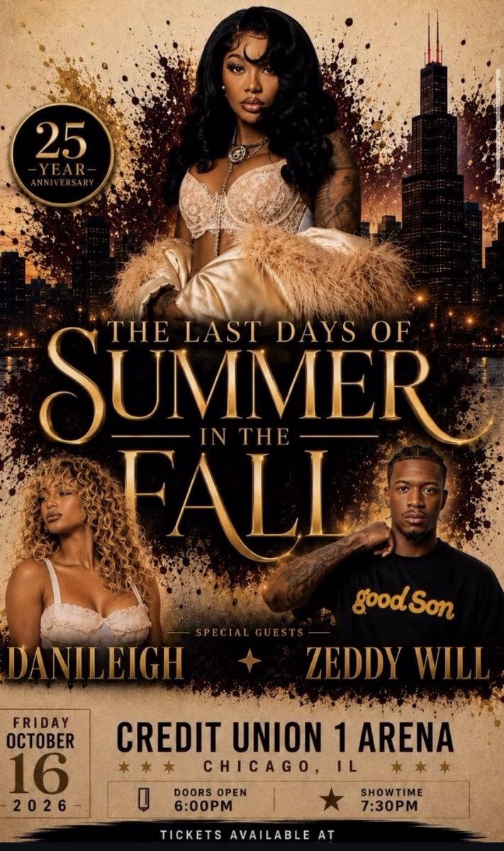 summersources's tweet photo. DaniLeigh e o rapper Zeddy Will participarão do The Last Days Of Summer in the Fall, protagonizado por Summer Walker. 

O show celebrará o vigésimo quinto aniversário da rádio Power 92, e acontecerá no dia 16 de Outubro, em Chicago, Illinois. https://t.co/KQ1heV8M2q