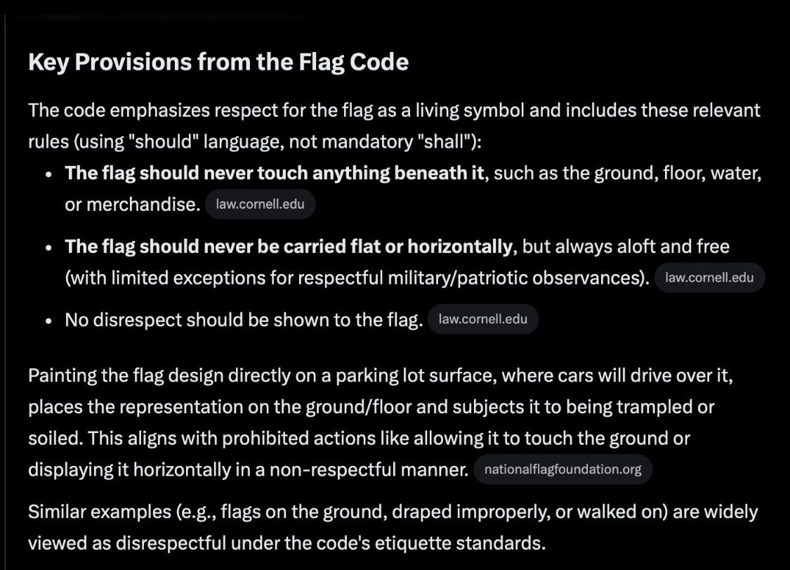 mtro49's tweet photo. @mattvanswol @libsoftiktok @MarvinRidgeHSNC Learn the protocol and rules of our flag maybe start there: https://t.co/WsjkLRhOXm