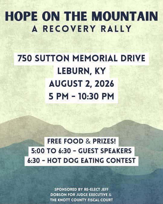 mrjordanhughes's tweet photo. My buddies and I are hosting a substance abuse recovery rally in August. If any of you happen to be near Knott County (Hindman), it’s all free, you’re invited and we’d love to have ya https://t.co/BxXUEYjlbq