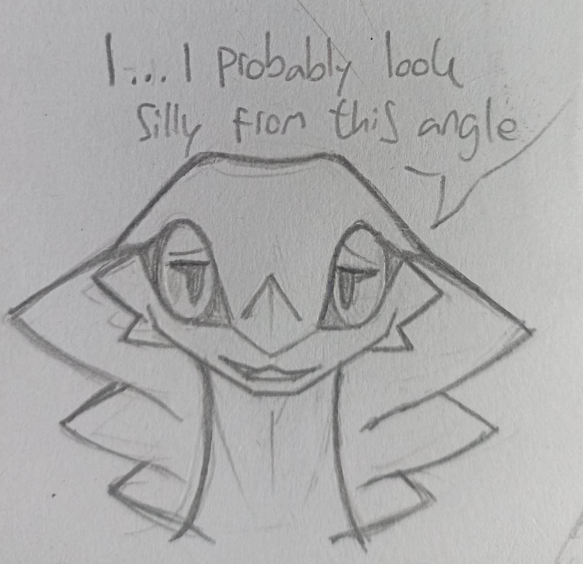Da_Waffle_Demon's tweet photo. My attempt at drawing front facing chameleos https://t.co/tDoWwNYyAW