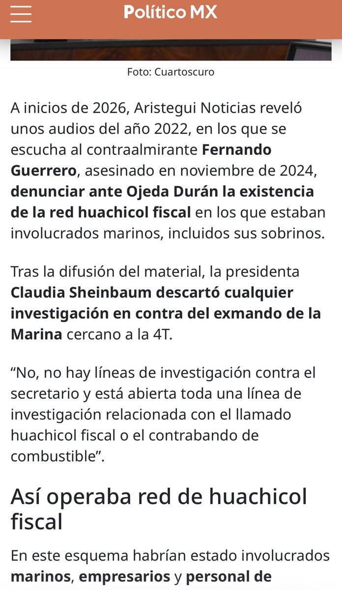 Vicente_Galvez's tweet photo. Ahora sí coincido con Viridiana. Le faltó agregar que el crecimiento exponencial del huachicol fiscal comenzó en 2019 y que este no podría realizarse sin la complicidad de autoridades de todos los niveles, incluída la Marina, como demuestra el caso de los sobrinos del Almirante Rafael Ojeda… 👇