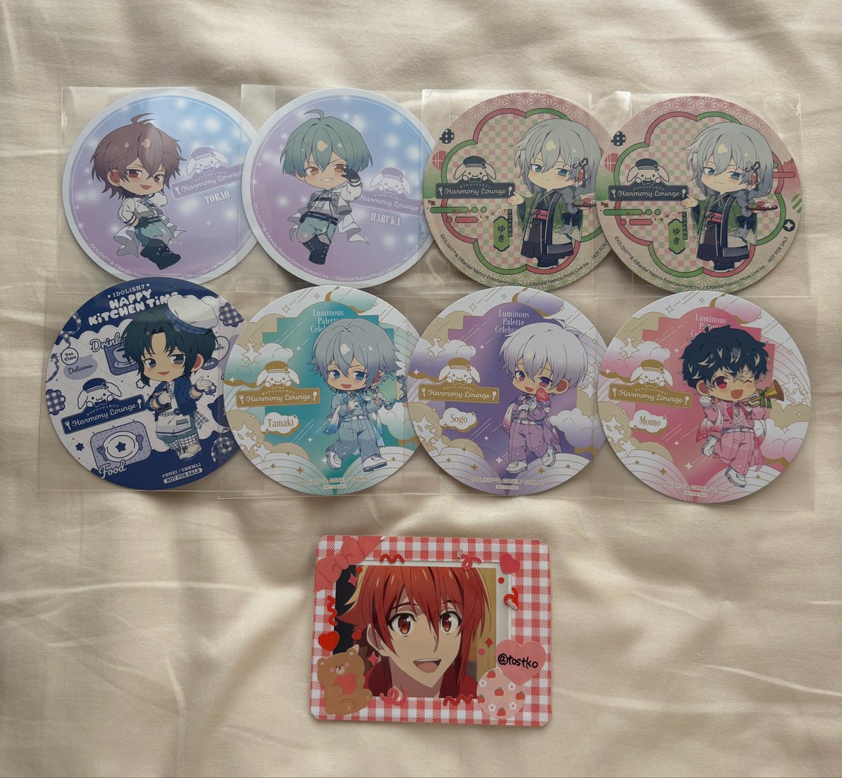 tostko's tweet photo. 【交換】 アイナナ アニカフェ 特典 コースター

譲￤
(今弾)環 壮五 百
(過去弾) 一織 千 悠 虎於

求￤(今弾) 陸 天

🌟梅田手渡しのみ
🌟百は天との交換のみ

検索からもお声掛けお待ちしております。 https://t.co/OShN4TfqVG