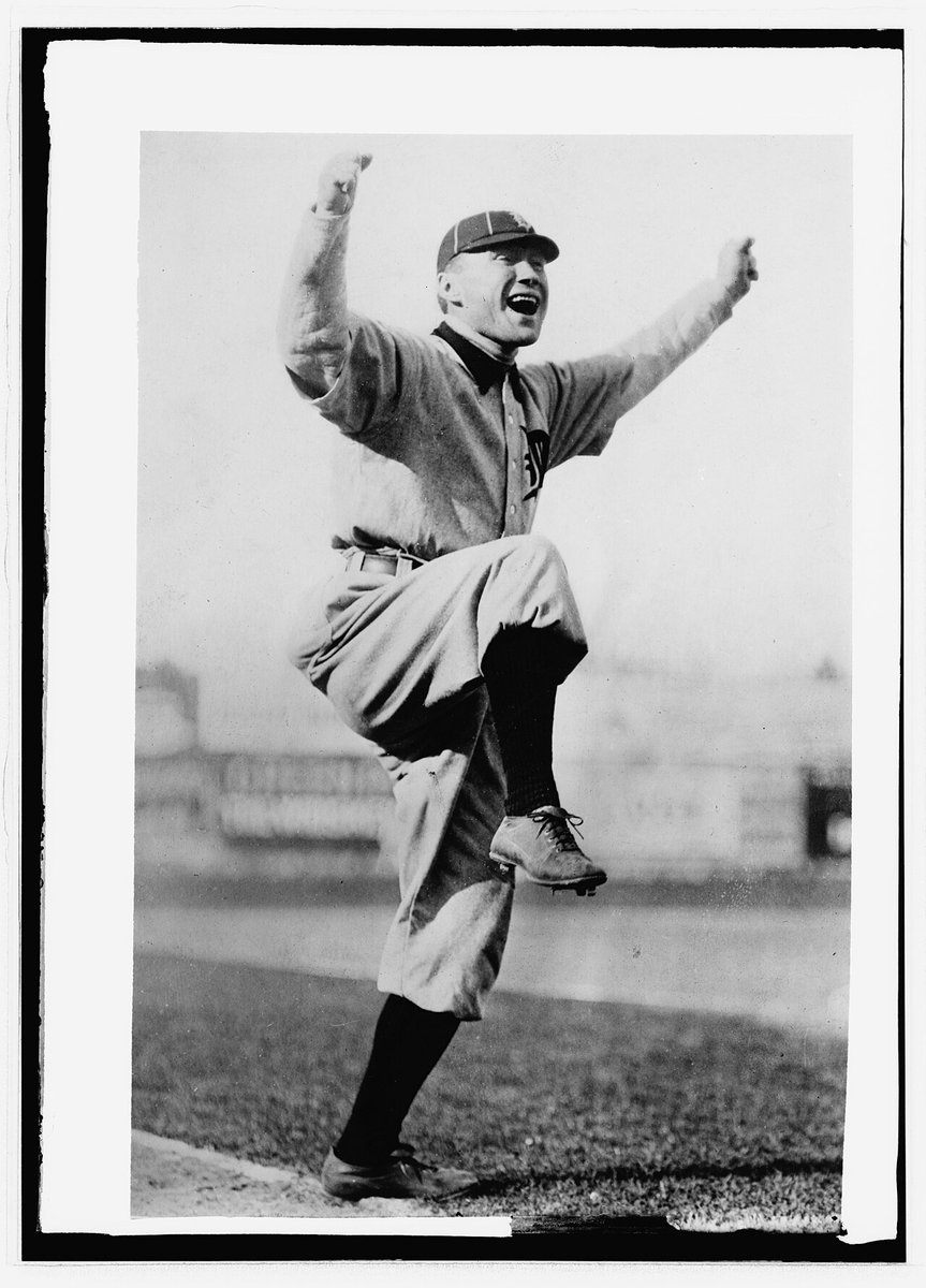 BaseballSter's tweet photo. A noted eccentric, Jennings would do various antics, particularly yelling "Ee-Yah" while raising his right knee and his arms in the air. https://t.co/2d6iSWtIJe