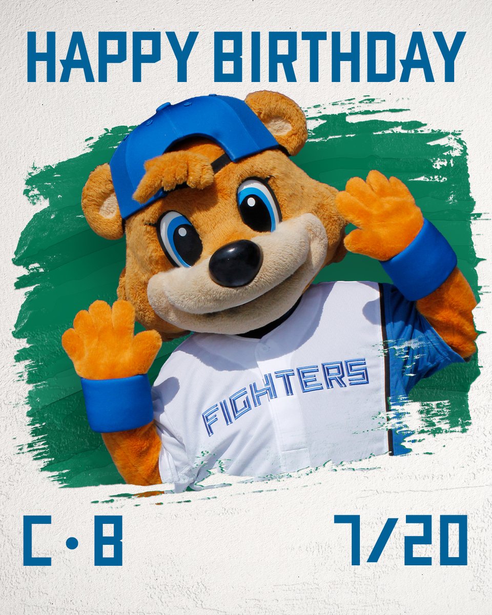 FightersPR's tweet photo. きょうはC・Bの誕生日です🎂
おめでとうございます👏
　　　
#lovefighters https://t.co/53TYe0mHNO
