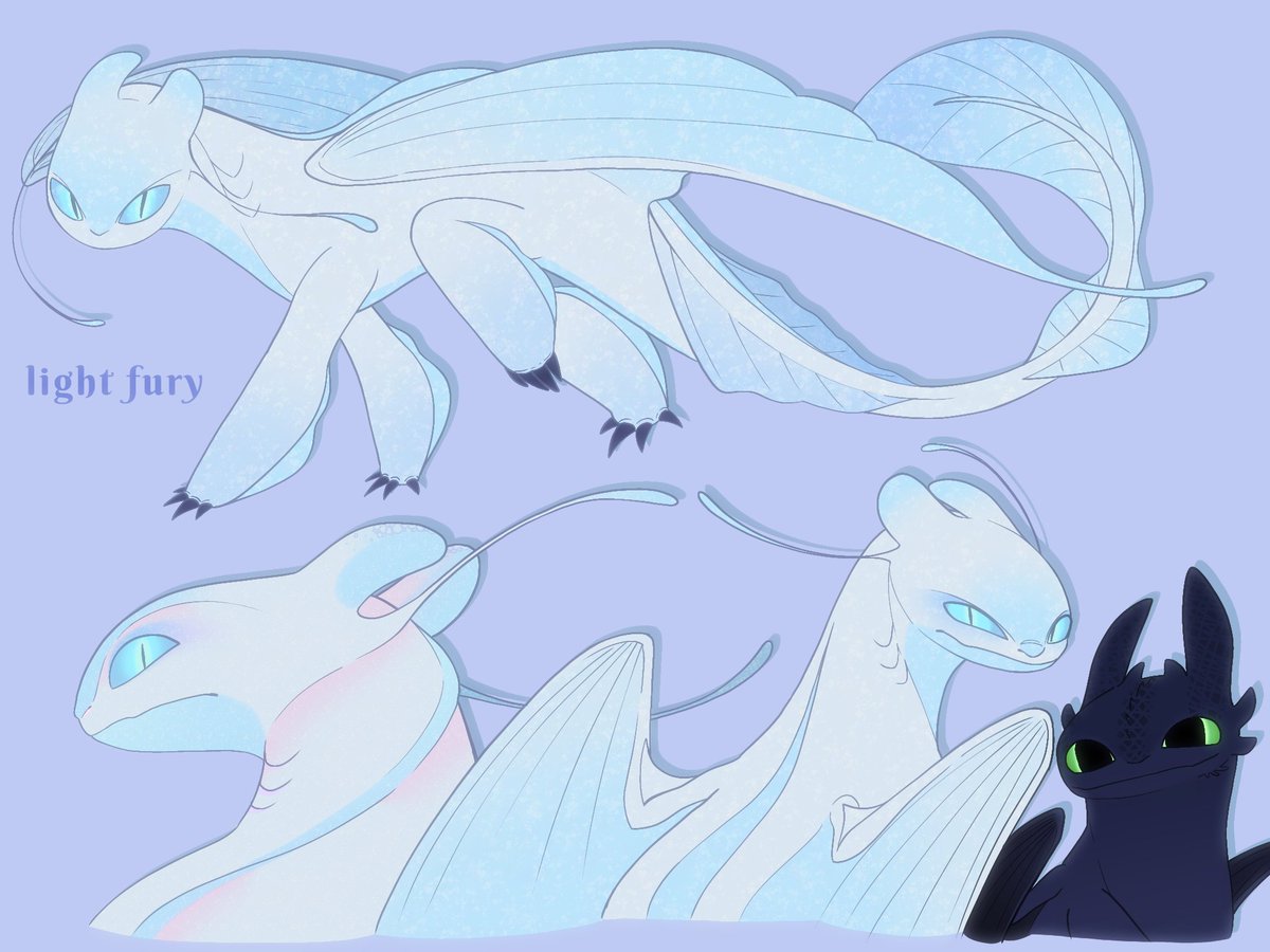 redvelvetsangel's tweet photo. #lightfury redesign because i am free
oh #toothless is here too https://t.co/jJpsP8FLz9