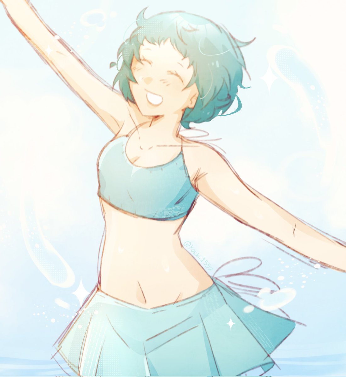 yoshii1557's tweet photo. Beach time #Persona3 https://t.co/3jHVvWrlBL