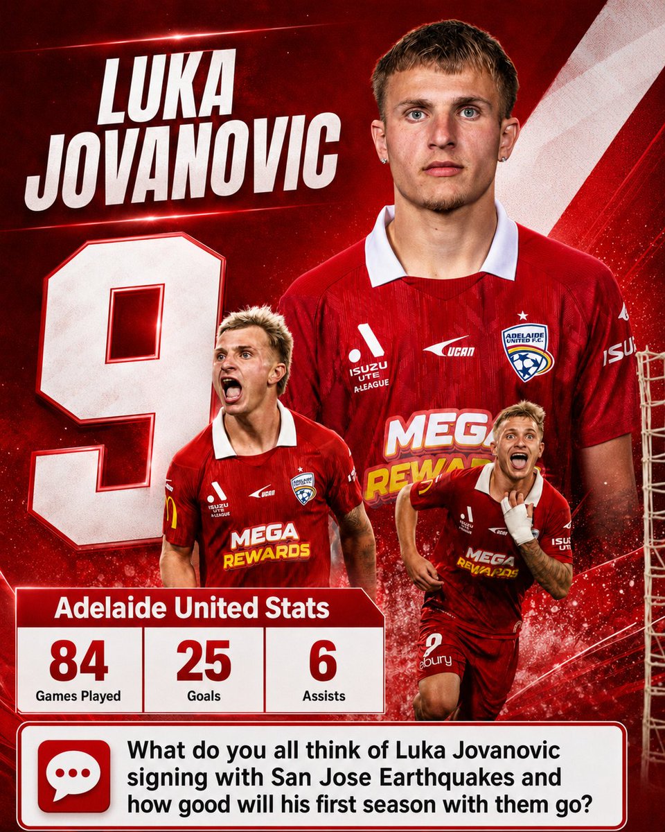 WorldOfALeague's tweet photo. How do you think Luka Jovanovic's first MLS season will go?

#LukaJovanovic #SanJoseEarthquakes #AdelaideUnited #ALeague #TheWorldOfALeague

Comment us your thoughts below 👇 https://t.co/11gzWI41pK