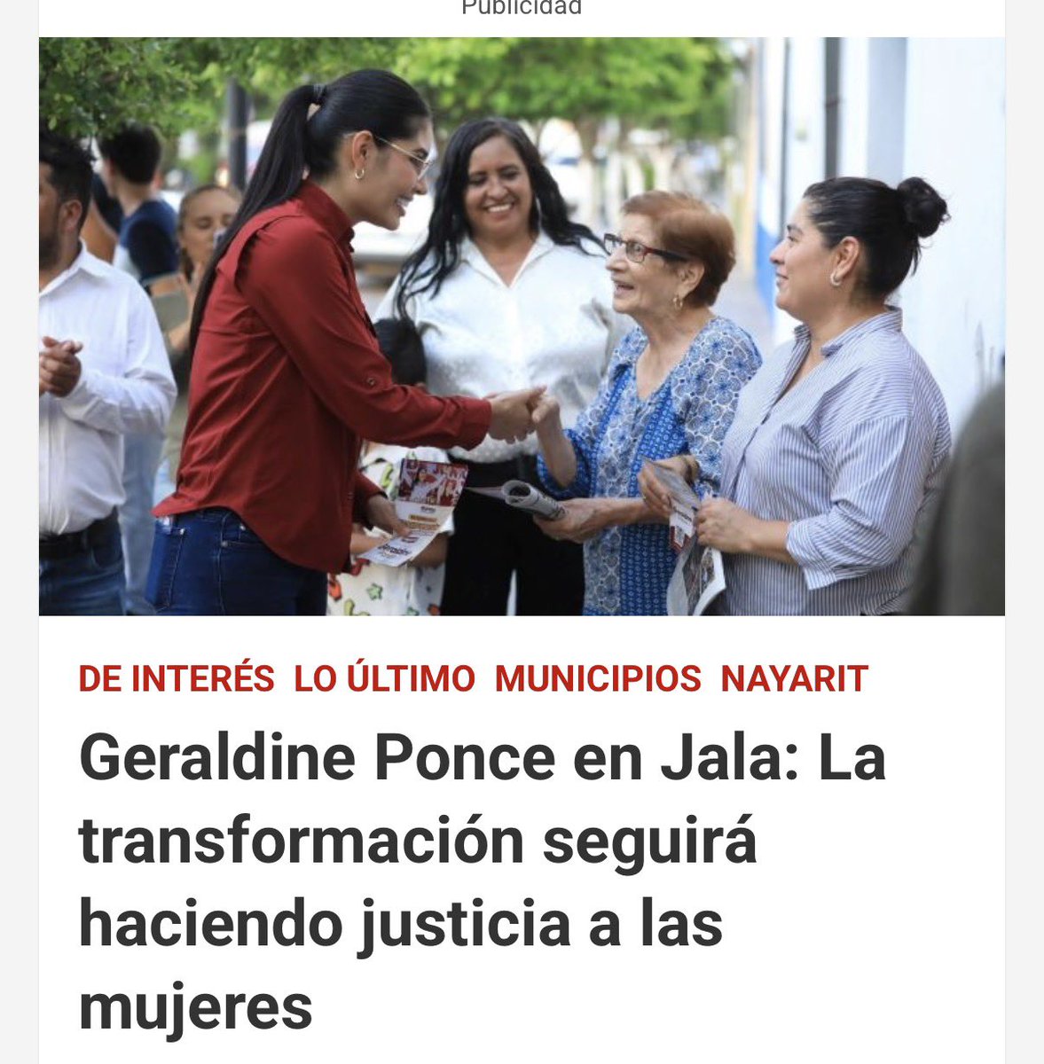 criticadn's tweet photo. ©️🗣️ La #alcaldesa con licencia de #Tepic y una de las principales figuras rumbo a la #candidatura de #Morena-PVEM-PT para la gubernatura de Nayarit en 2027 sostuvo un encuentro con mujeres del municipio‼️👊🏼
#DiarioCríticaDigital #Jala
⬇️ Detalles ⬇️
https://t.co/4uGdDtUcRl https://t.co/JeYjGG44sS